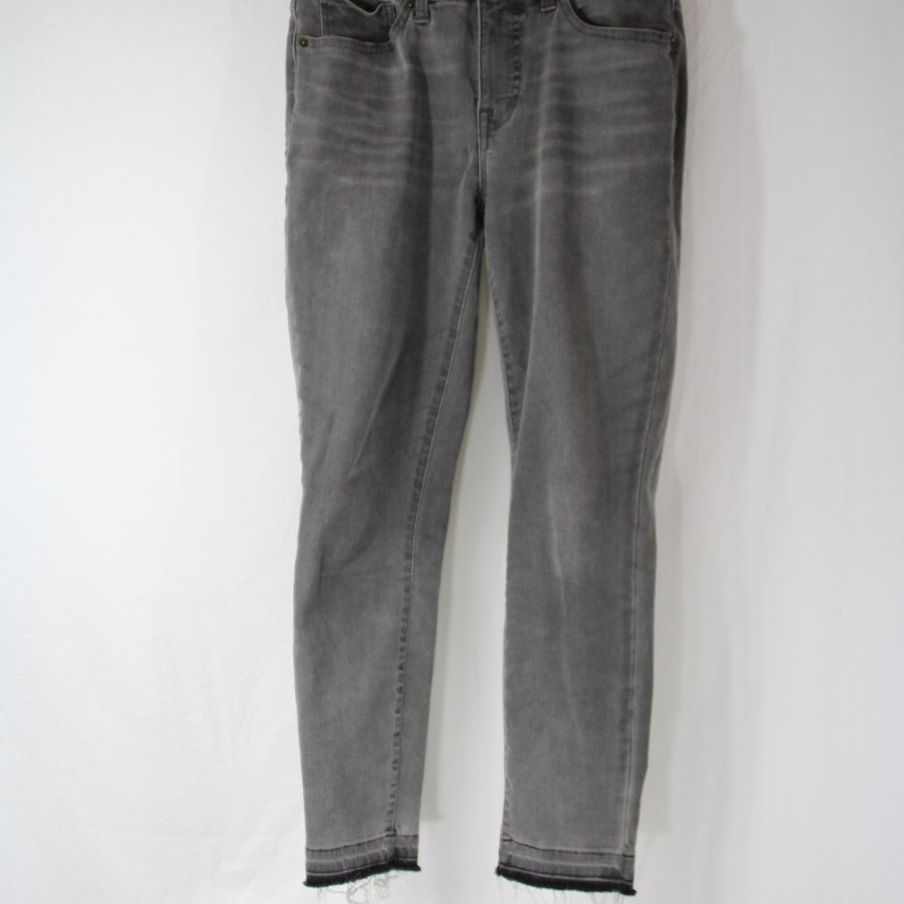Lucky Brand Women’s Size 8/29A Mid-Rise Skinny Ava Jean Faded Black Raw Hem